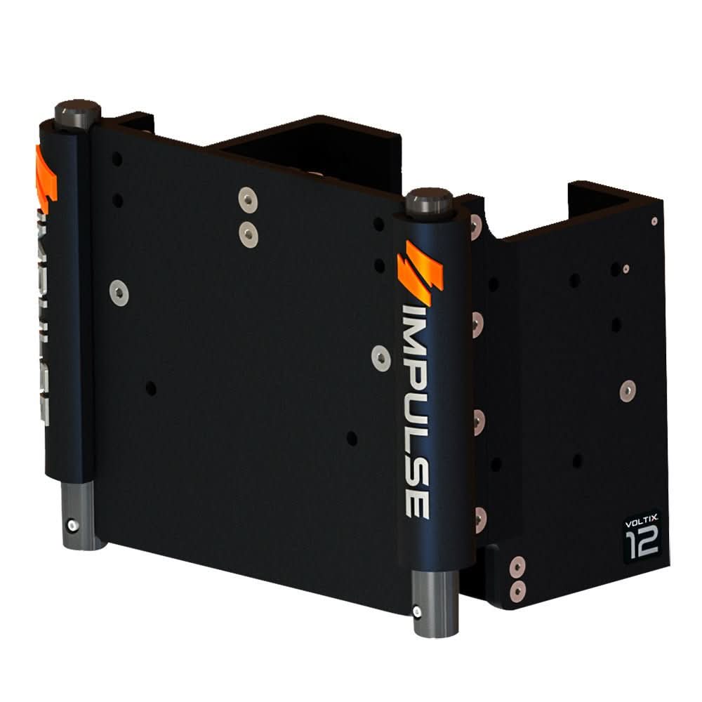 IMPULSE XL 12" Set Back Electric Jack Plate w/Standard Control - Black Anodize - Anchor Express