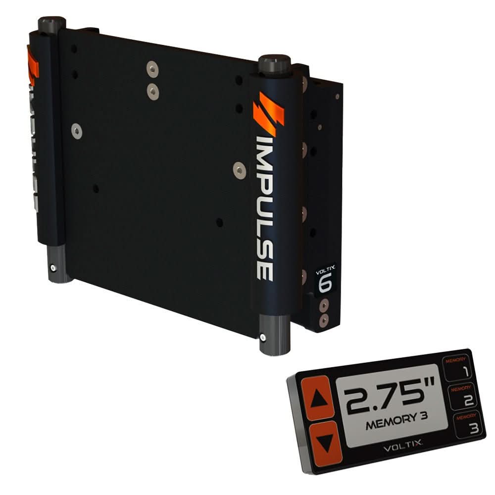 IMPULSE XL 6" Set Back Electric Jack Plate w/Smart Control - Black Anodized - Anchor Express