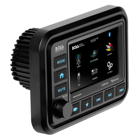 Boss Audio Bluetooth (Audio Streaming) Marine Gauge Digital Media AM/FM Receiver - Black - MGV550B