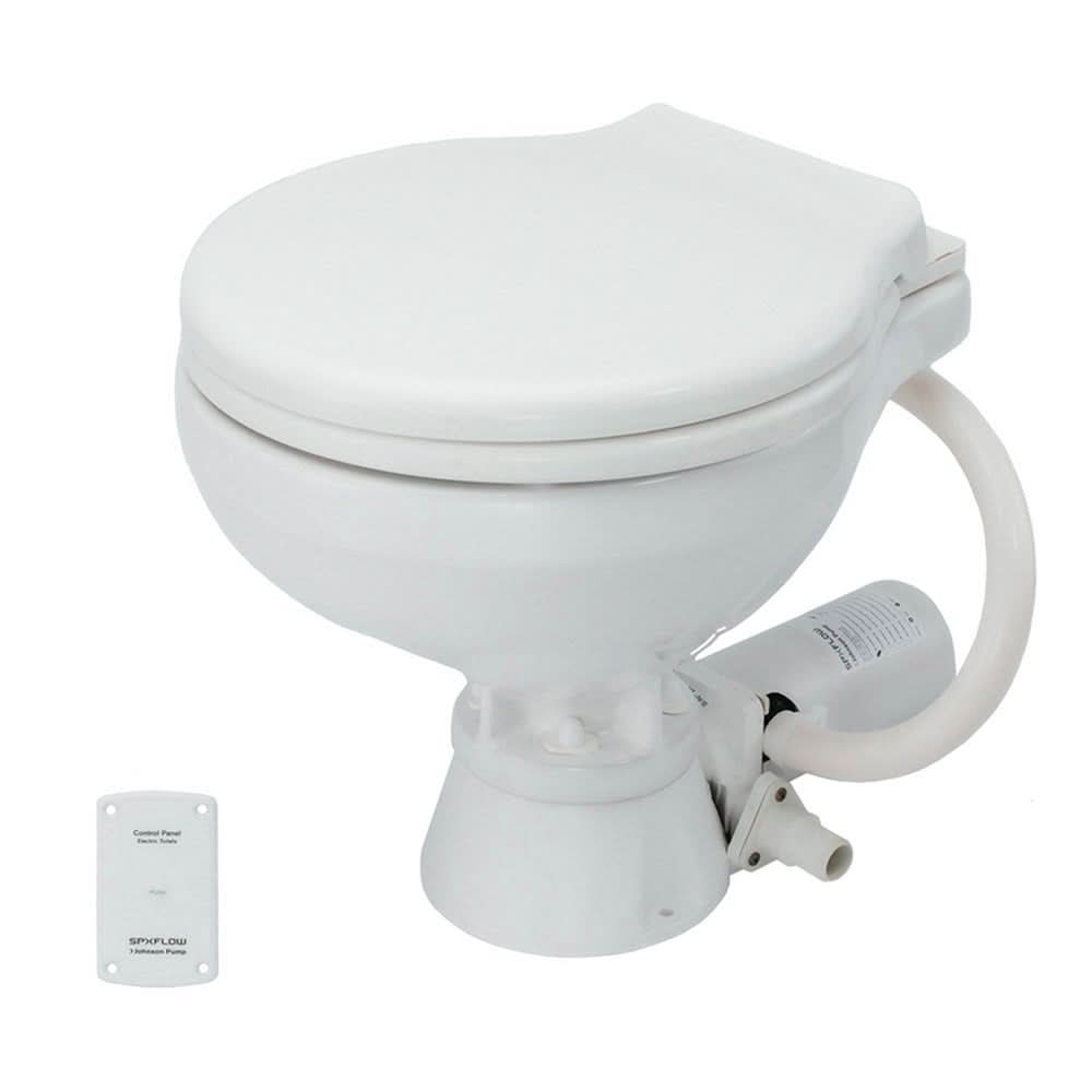 Johnson Pump Standard Electric Toilet - Comfort Macerator Style - 24V - 80 - 47436 - 02 - Anchor Express