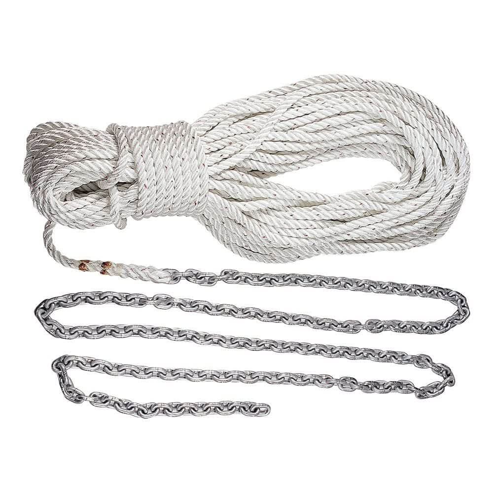 Lewmar Anchor Rode 15’ 5/16” G4 Chain w/150’ 5/8” Rope w/Shackle - HM15H150PX - Anchor Express