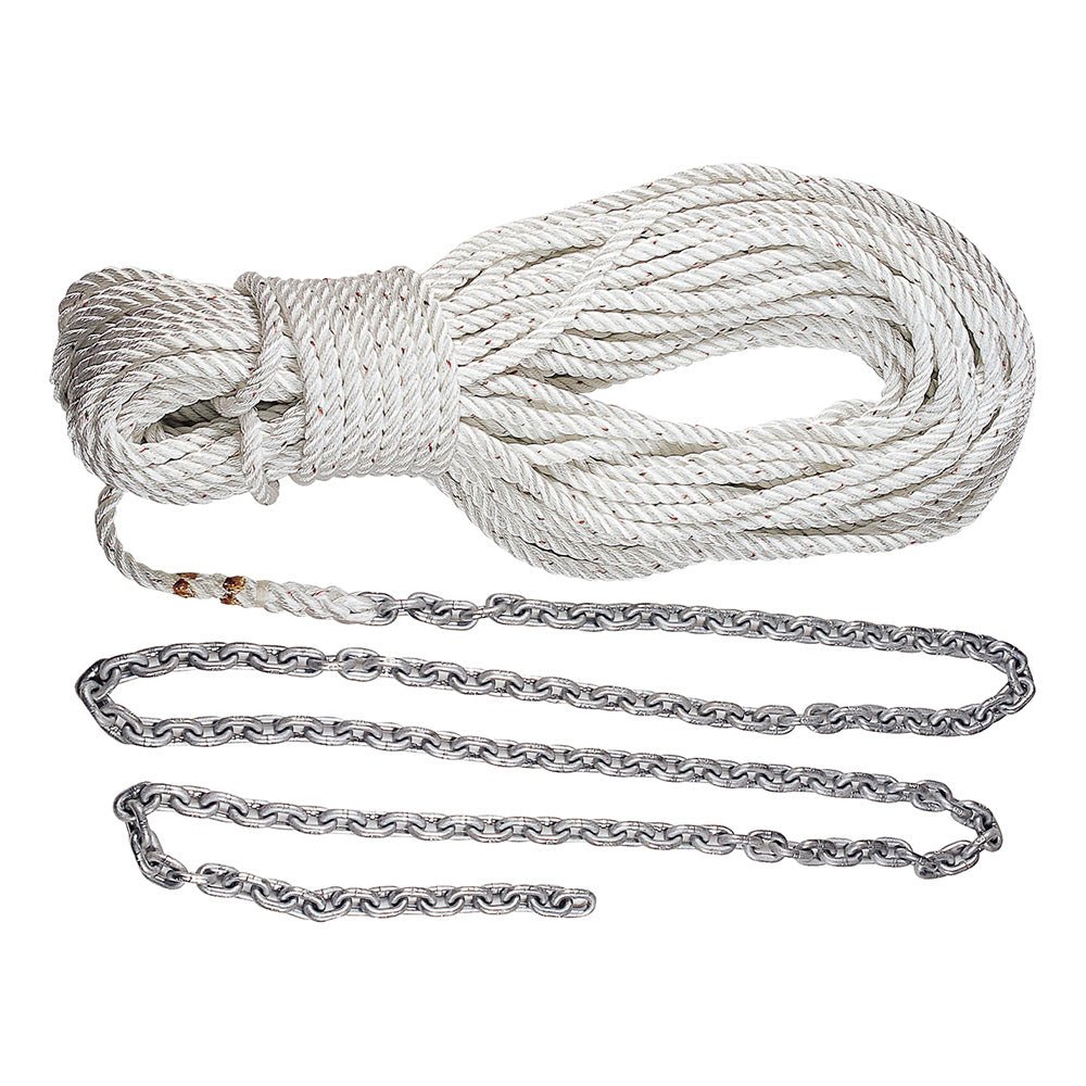 Lewmar Anchor Rode 15’ 5/16” G4 Chain w/200’ 5/8” Rope w/Shackle - HM15H200PX - Anchor Express