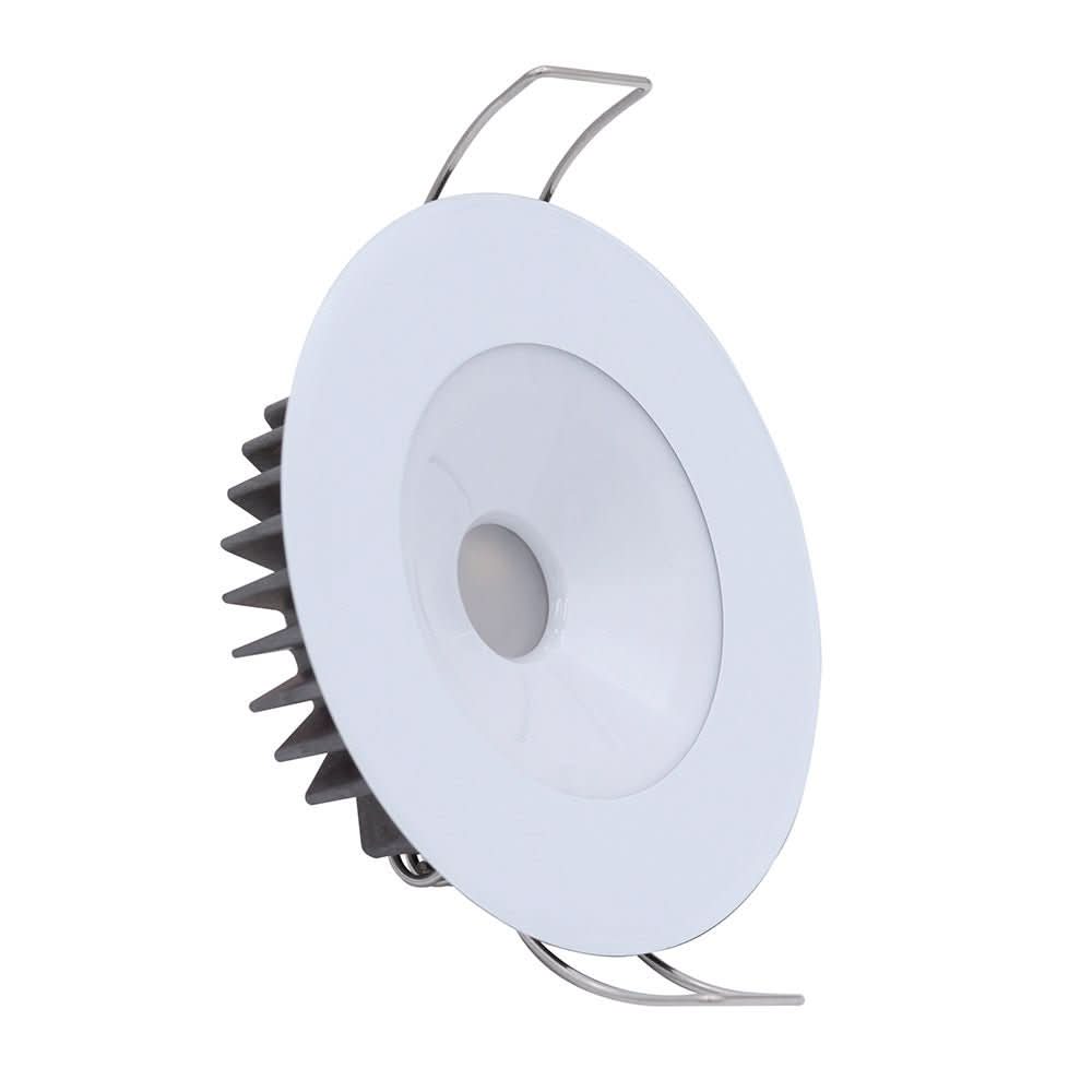 Lumitec Illusion Flush Mount LED Down Light - Spectrum RGBW - Cool White - White Housing - Anchor Express