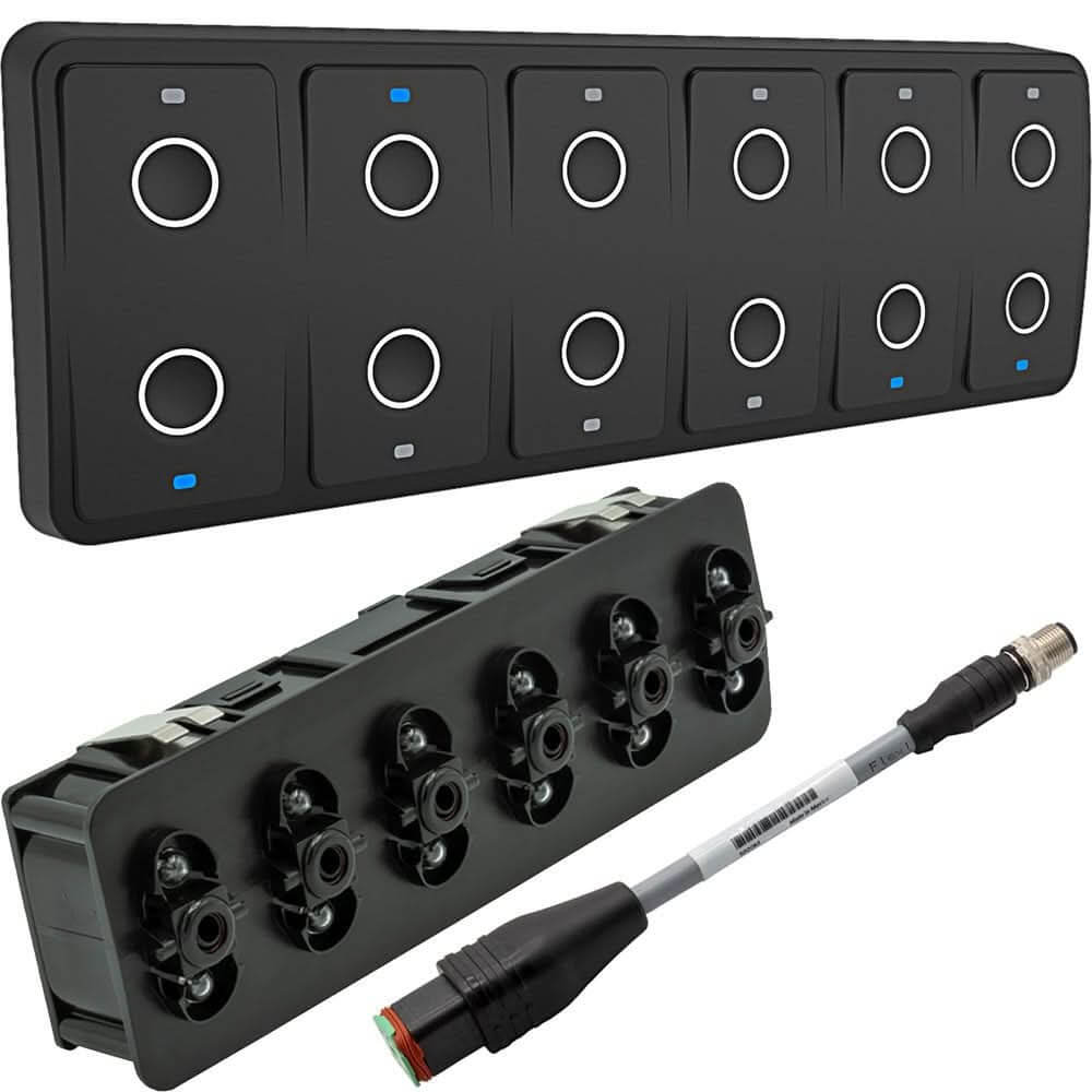 Maretron CKM12 Keypad with NMEA 2000 Adapter Cable - Customizable Marine Control Panel - A3802 - 1 - Anchor Express