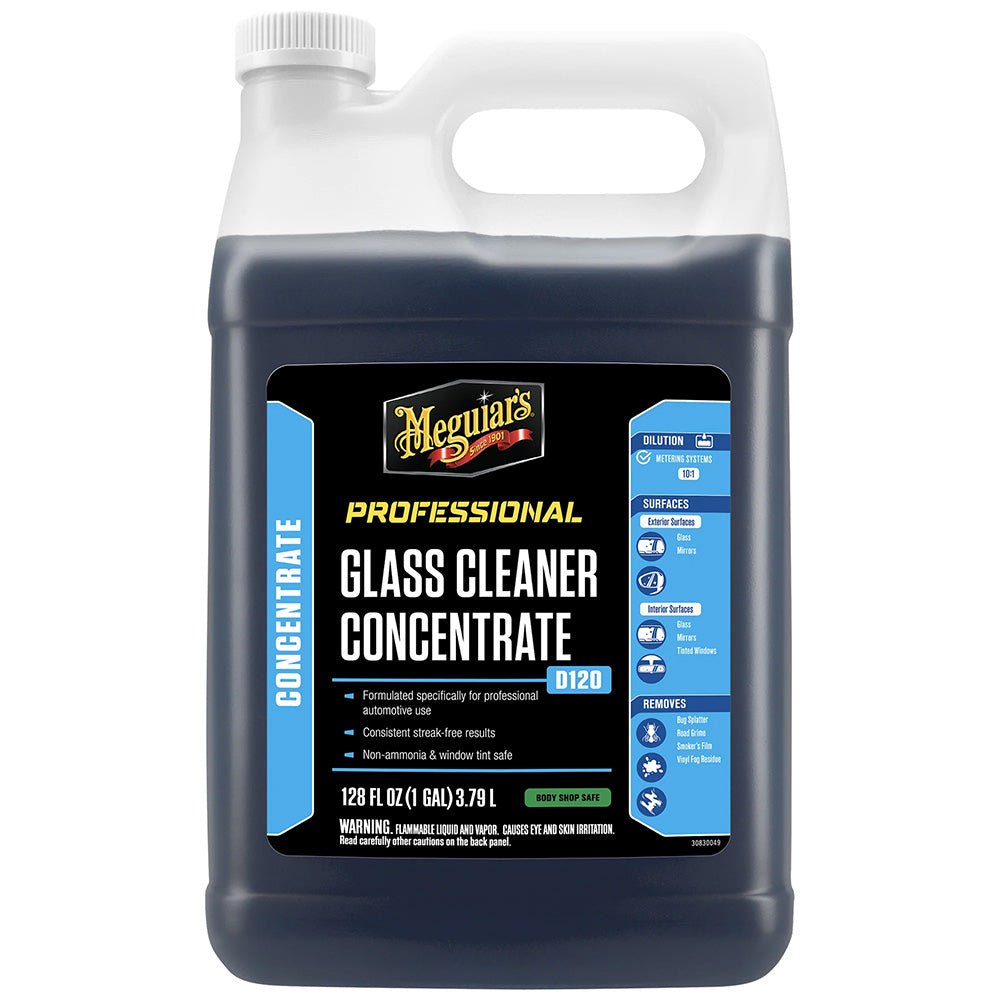 Meguiar's Glass Cleaner Concentrate - 1 Gallon for Crystal Clear, Streak - Free Windows - D12001 - Anchor Express