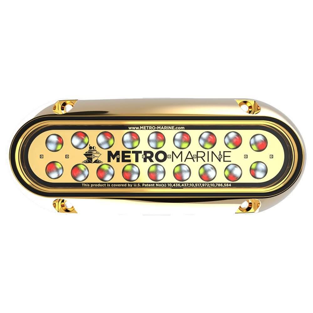 Metro Marine High - Output Elongated Underwater Light w/Intelligent Full Spectrum LED's - RGBW, 45° Beam - F - BME1 - H - FS - 45 - Anchor Express