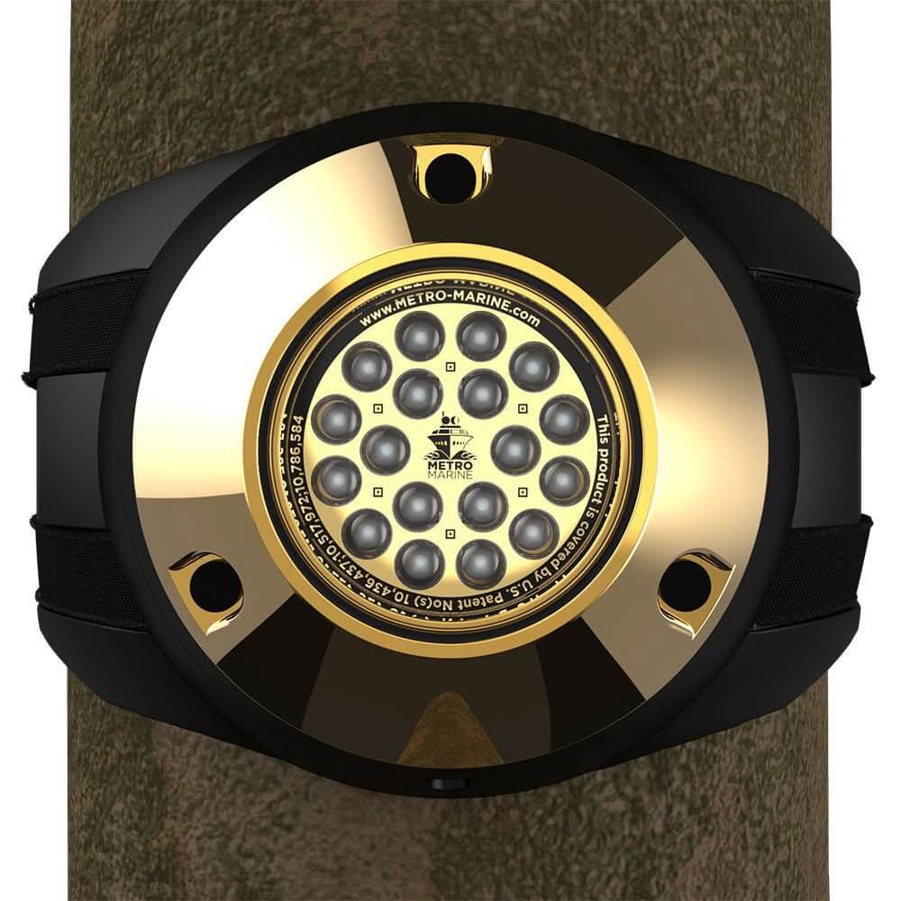 Metro Marine High - Output Piling Mount Underwater Light w/Intelligent Monochromatic LED's - Blue, 90° Beam - F - PMR1 - B3 - 90 - Anchor Express