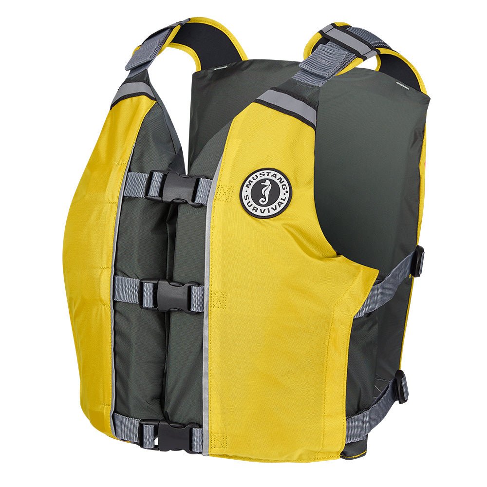 Mustang APF Foam Vest - Universal - Yellow/Grey - MV411102 - 222 - 0 - Anchor Express