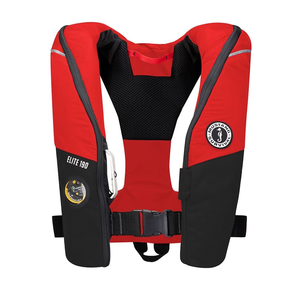Mustang Elite 190 Offshore Inflatable PFD - Red/Black - MD3170 - 123 - 0 - Anchor Express