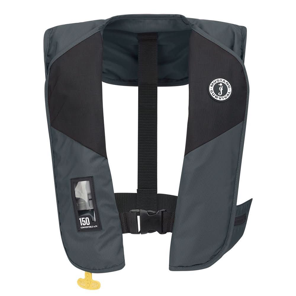 Mustang MIT 150 Convertible A/M Inflatable PFD - Admiral Grey - Anchor Express