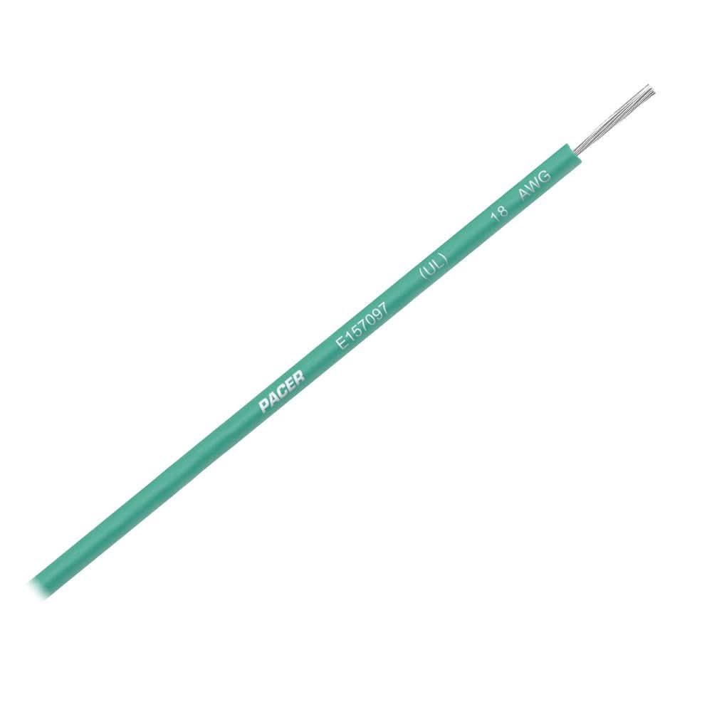 Pacer Green 18 AWG UL Marine Wire - 35' - Anchor Express