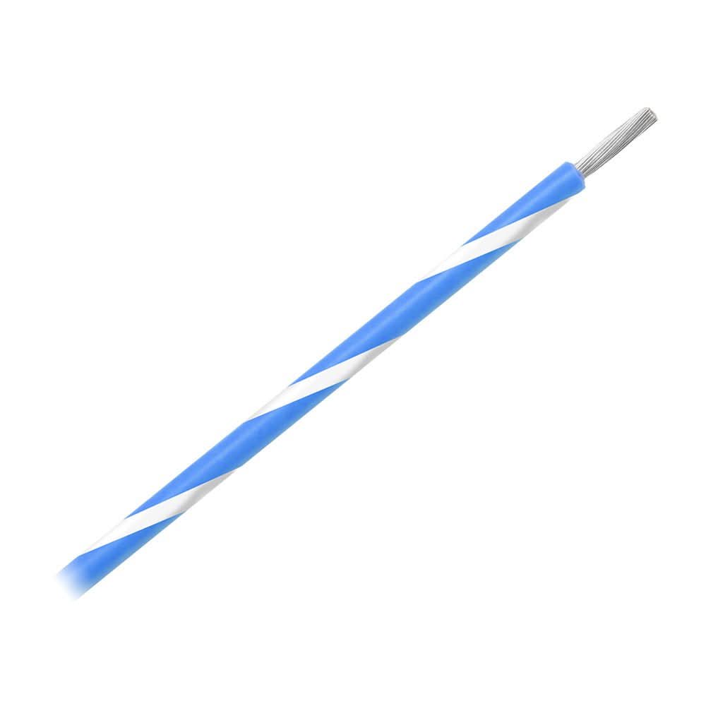 Pacer Group 14 AWG Striped Marine Wire 500 ft Blue with White Stripe - WUL14BL - 9 - 500 - Anchor Express