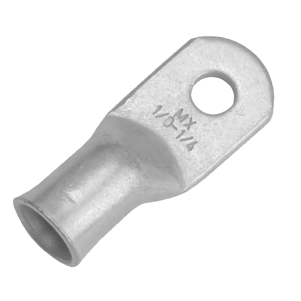 Pacer Tinned Lug 1/0 AWG - 1/4" Stud Size - 10 Pack - Anchor Express