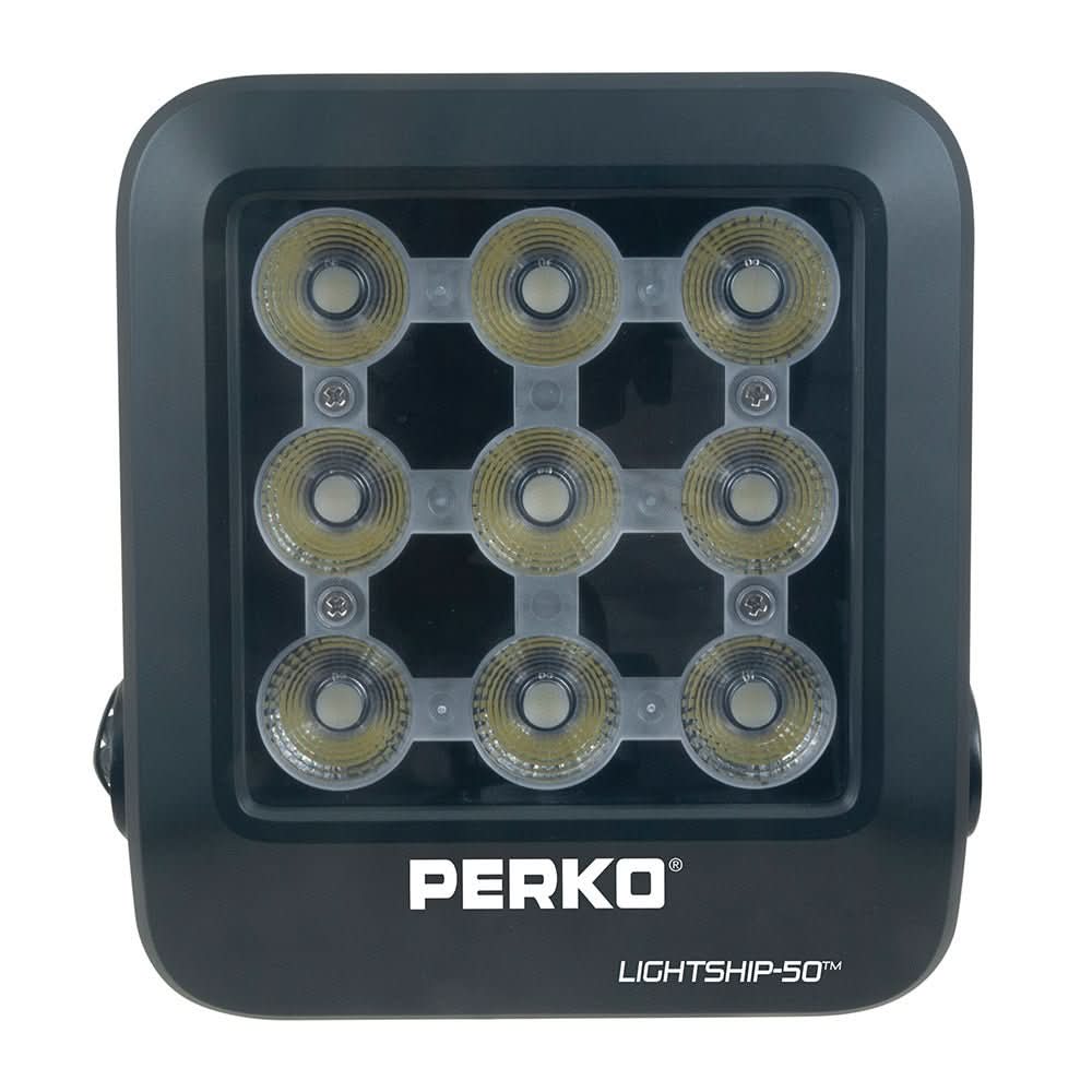 Perko Lightship 50 LED High Performance Floodlight - 12/24V - Black - Anchor Express