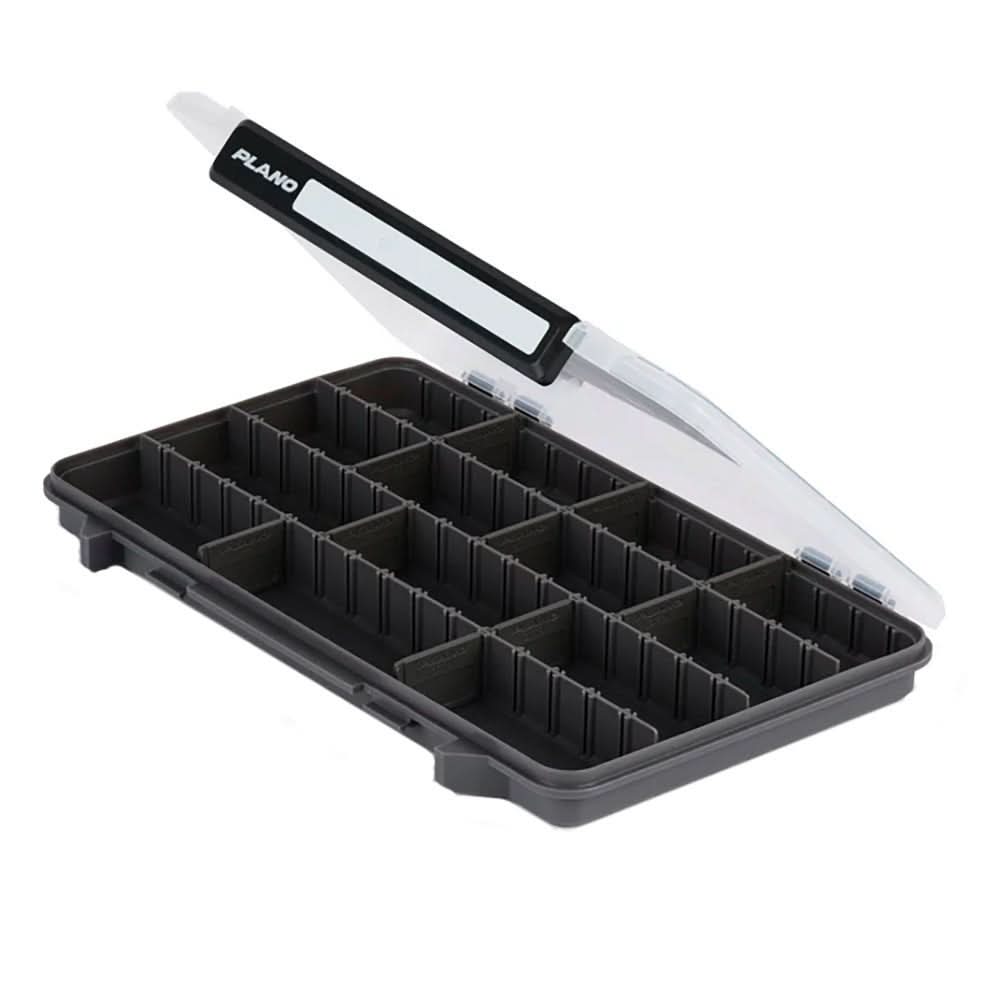 Plano StowAway 3700 Thin Stow Storage Box with Adjustable Compartments and Transparent Lid - P000270 - Anchor Express