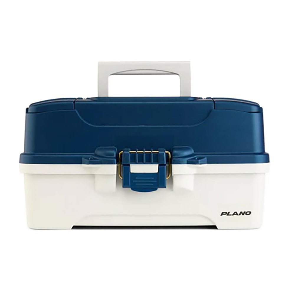 Plano Three - Tray Tackle Box in Blue and White, Model OB3TRAYTBBLUEWHITE - P000405 - Anchor Express