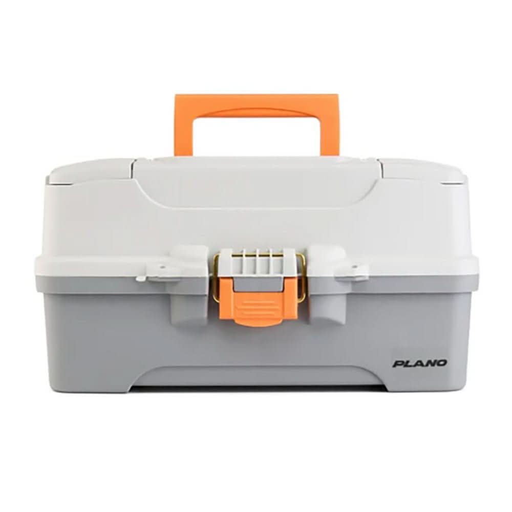 Plano Three - Tray Tackle Box P000406 Light Grey and Dark Grey for Fishing and Storage - P000406 - Anchor Express