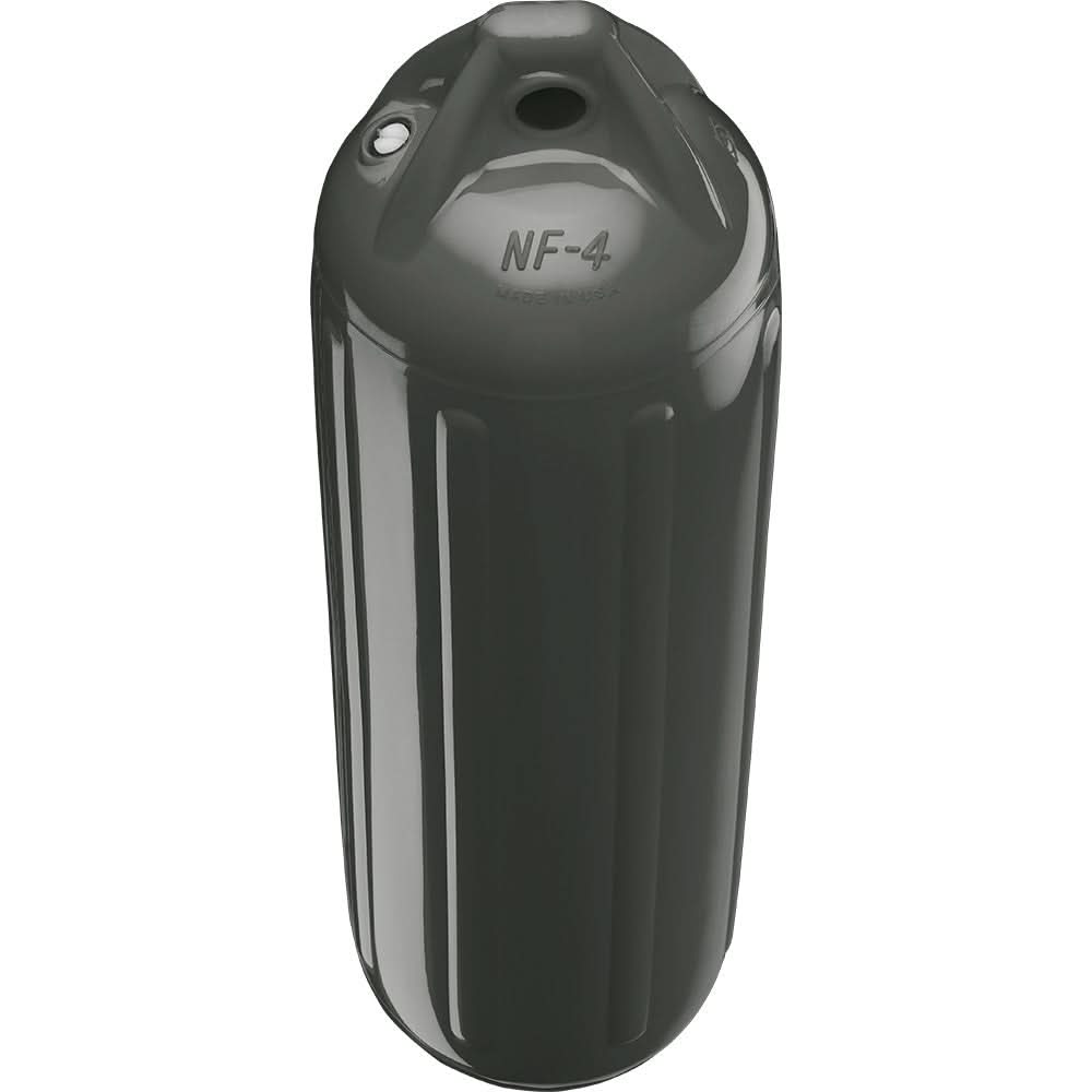 Polyform NF - 4 Heavy - Duty Twin Eye Boat Fender - 6.4 x 12.6 inches, Graphite - NF - 4 GRAPHITE - Anchor Express