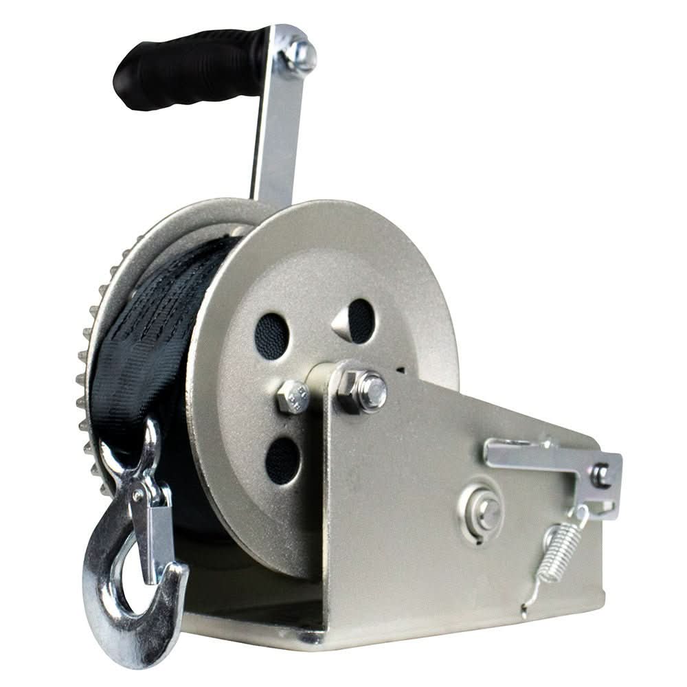 Powerwinch Utility Series Winch 2,500lb, 2 Speed, 8" Crank Arm - Zinc - 21500 - W - 2500 - 8 - Z - R - Anchor Express