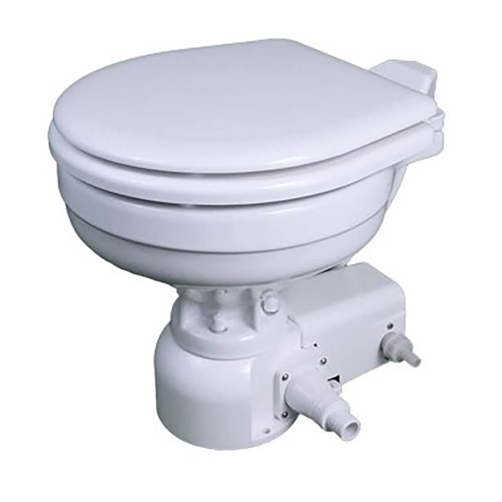 Raritan Sea Era Marine Size Pressurized Freshwater Toilet with Multifunction Panel - White - 12V - 162MF01201 - Anchor Express