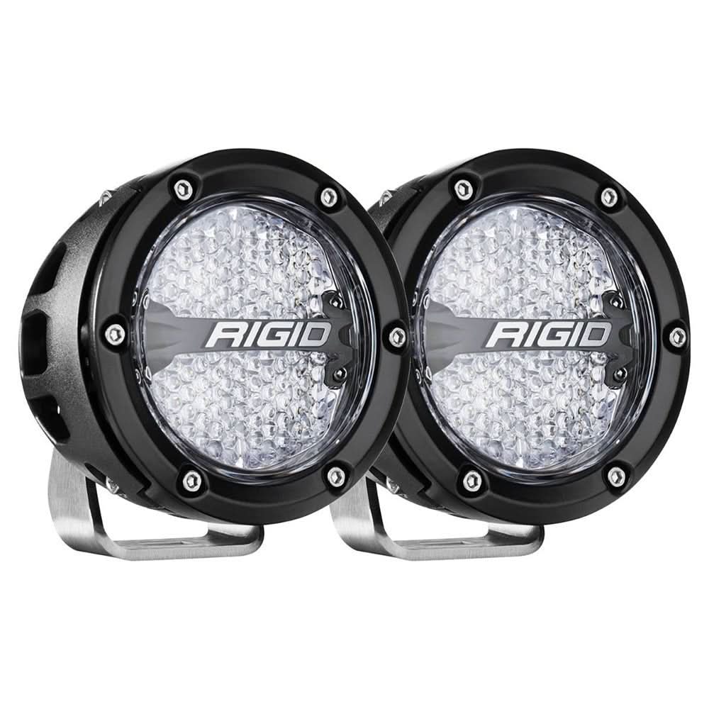 RIGID Industries 360 - Series RGBW 4" Offroad Lamp Diffused Beam w/RGBW Backlight Pods - Set of 2 - Anchor Express