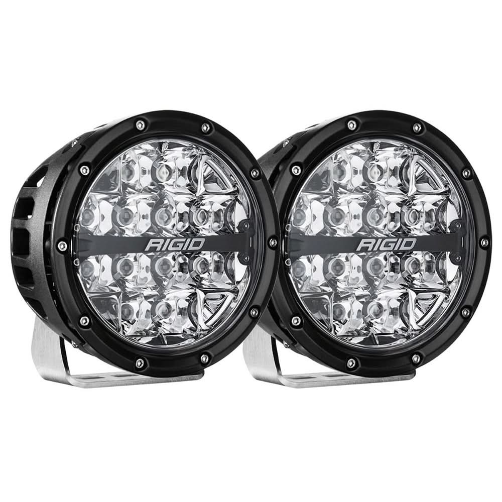 RIGID Industries 360 - Series RGBW 6" Offroad Lamp Spot Beam w/RGBW Backlight Pods - Set of 2 - Anchor Express