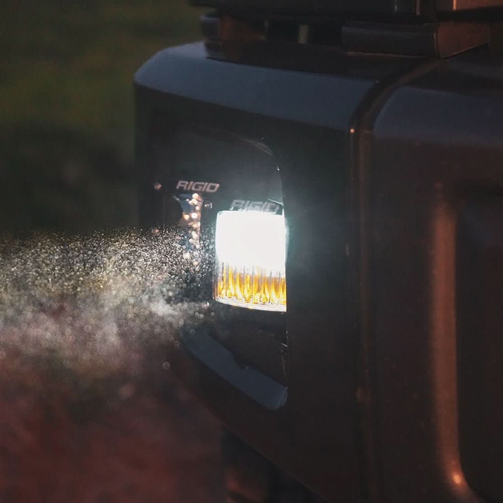 RIGID Industries D - Series LED SAE Fog Beam - Yellow/White - Pair - Anchor Express