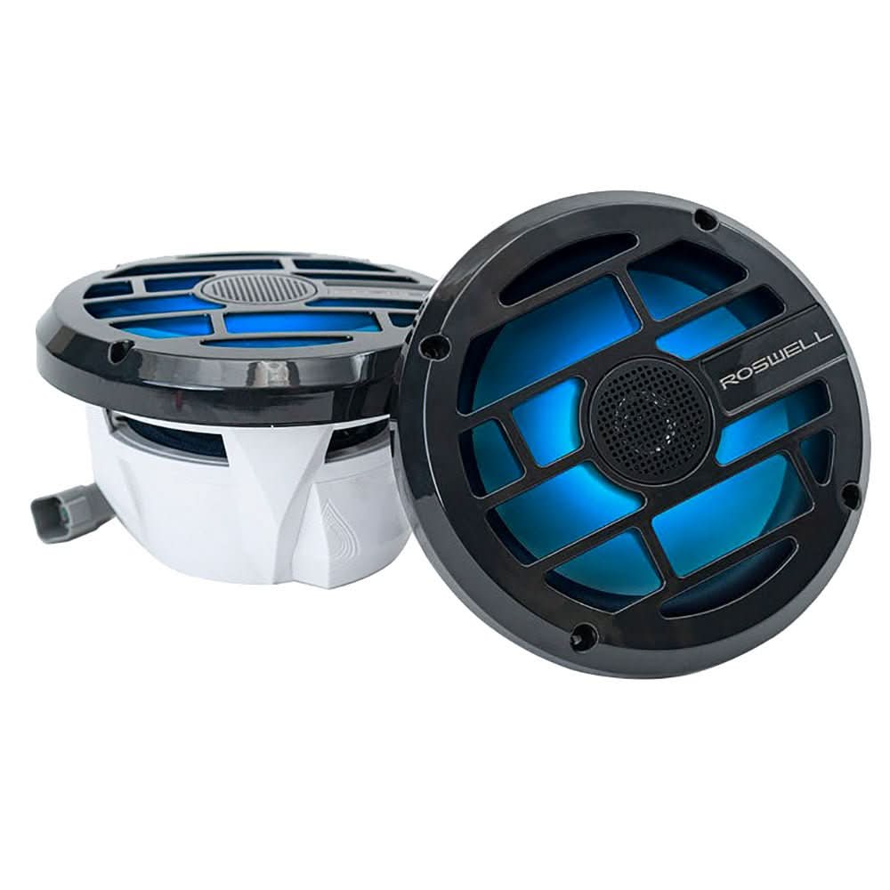 Roswell R Series 7.7” Marine Speakers - Anthracite Grille - 80W RMS & 160W Peak Power - Anchor Express