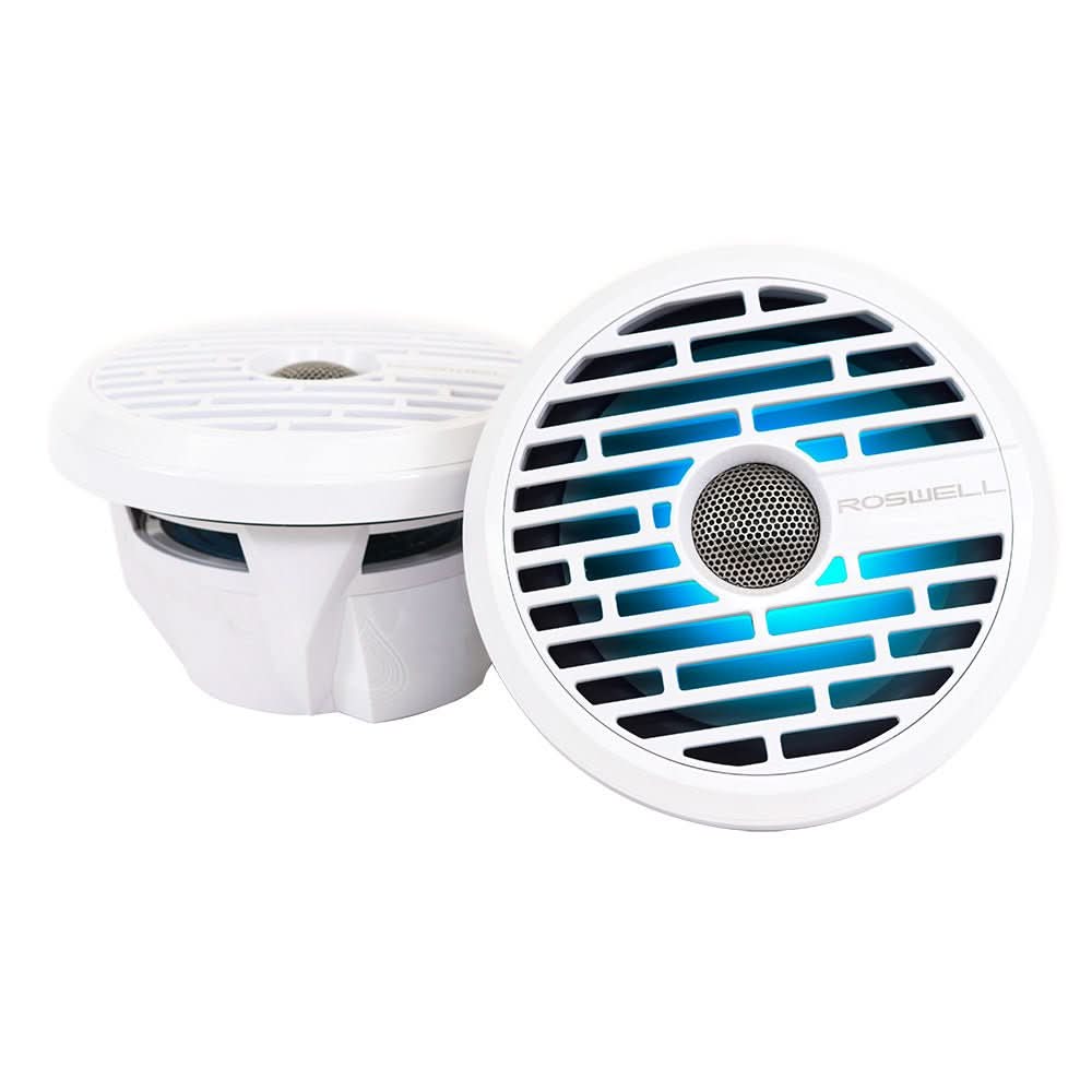 Roswell R1 7.7” Marine Speakers - White - 90W RMS & 180W Peak Power - Anchor Express