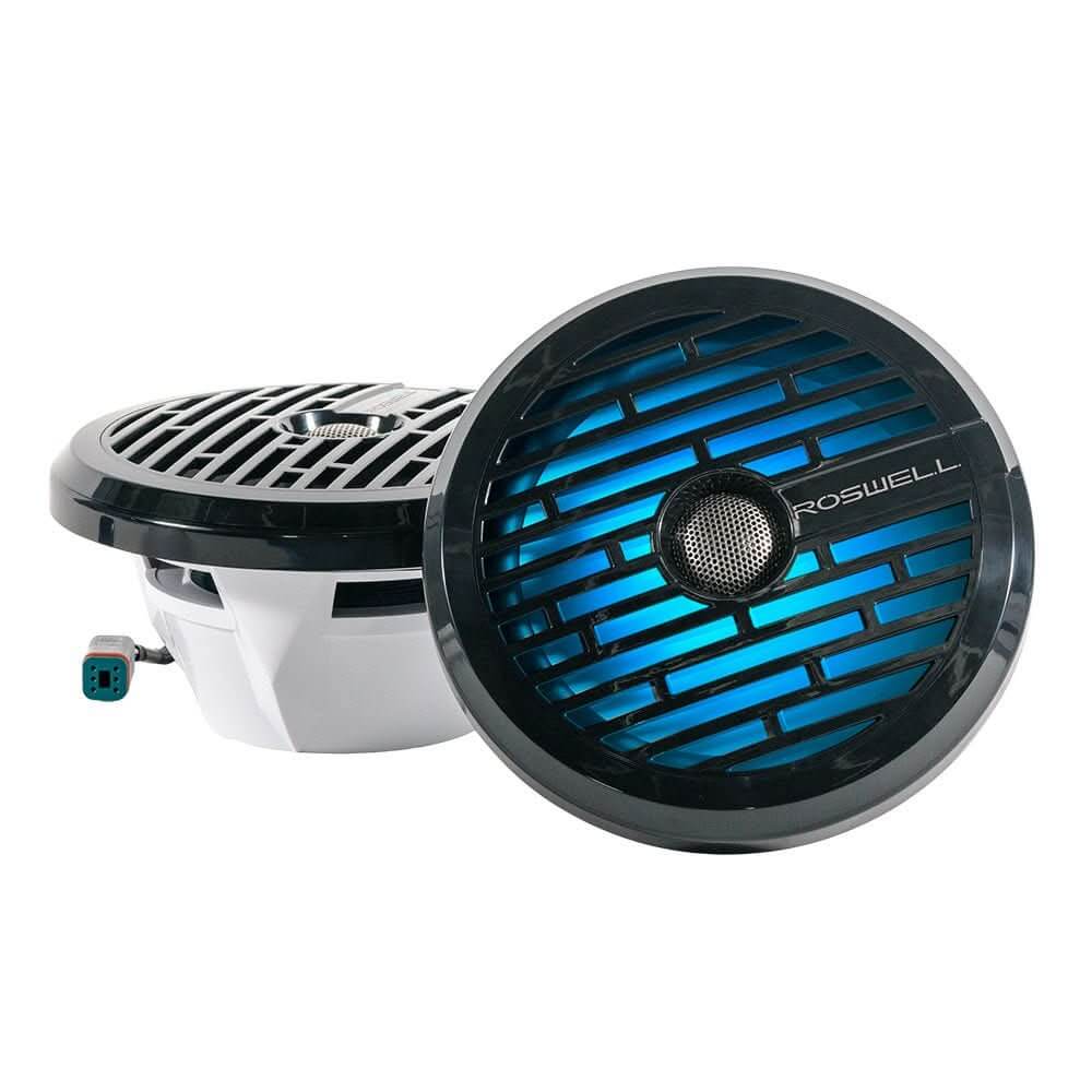 Roswell R1 8” Marine Speakers - Black - 100W RMS & 200W Peak Power - Anchor Express