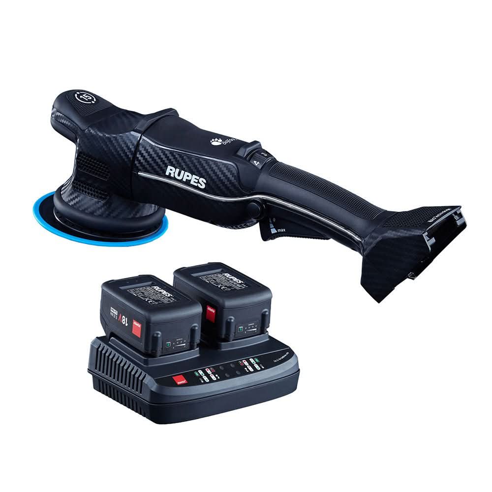 RUPES Bigfoot HLR15 iBrid Random Orbital Polisher with Charger and Two 18V Batteries - HLR15/CB2/STD - Anchor Express