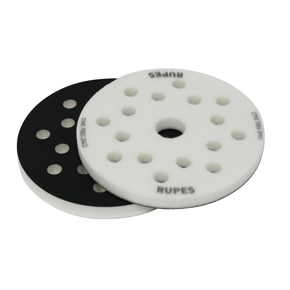RUPES Foam Interface Pad 125mm with 8+8+1 Hole Pattern, 12mm Thickness - 2 Pack - 980.043 - Anchor Express