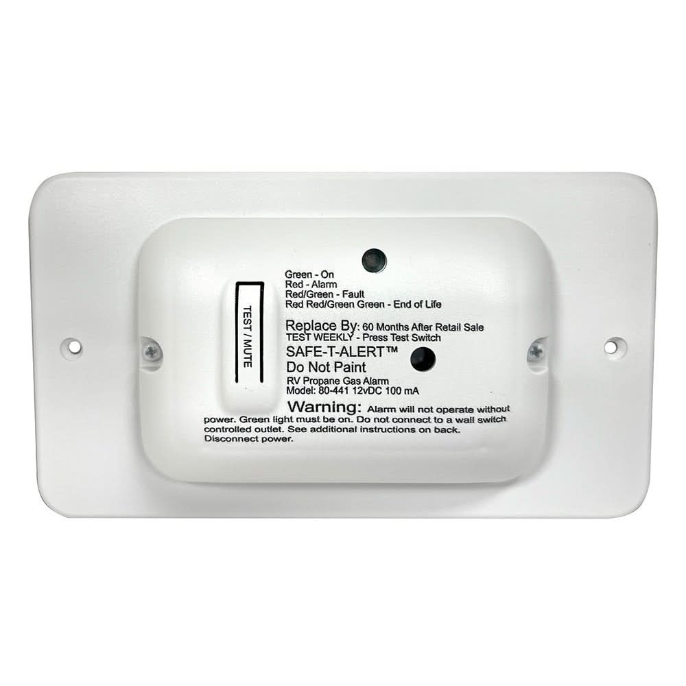 Safe - T - Alert 80 Series White Propane Gas Alarm - 12V for RV, Motorhomes, and Campers - 80 - 441 - WT - TR - Anchor Express