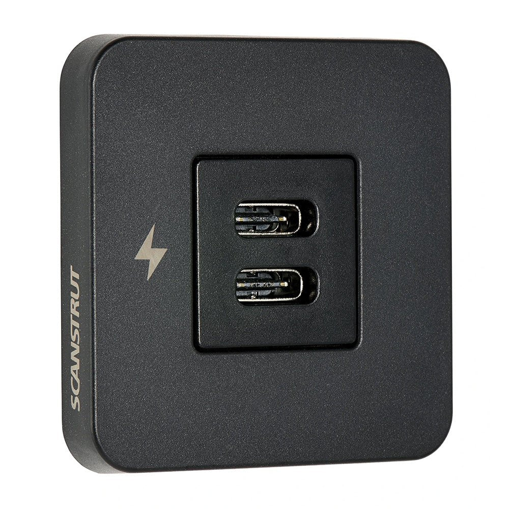 Scanstrut TILE USB - C Interior Charging Socket - 12/24V - Black Bezel - Anchor Express