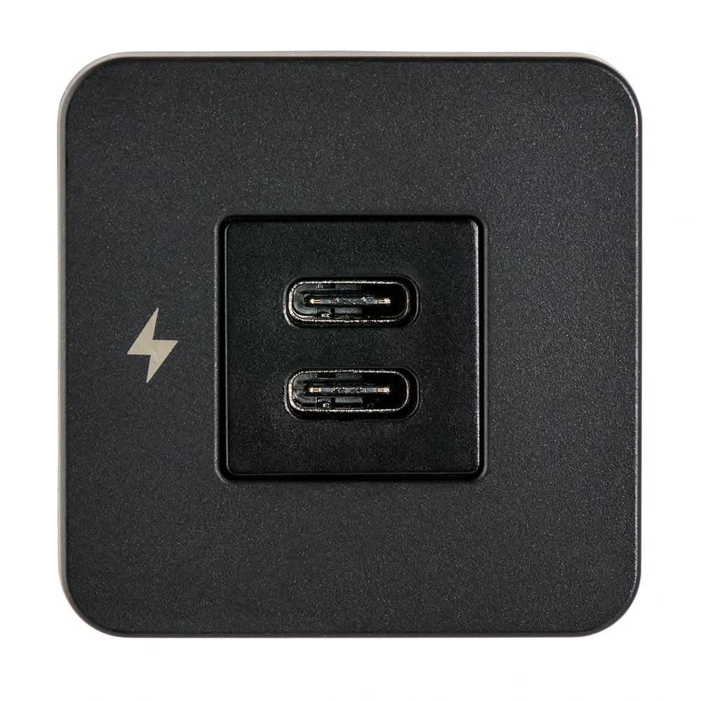 Scanstrut TILE USB - C Interior Charging Socket - 12/24V - Black Bezel - Anchor Express