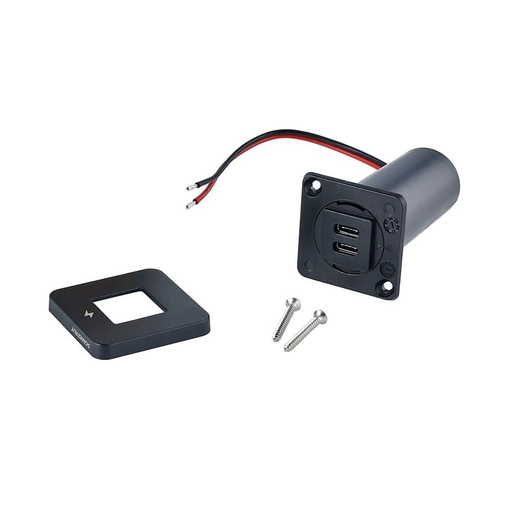 Scanstrut TILE USB - C Interior Charging Socket - 12/24V - Black Bezel - Anchor Express
