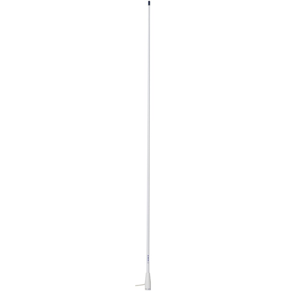 Scout 5' White VHF Antenna with 3dB Gain and 5M RG - 58 Coax - Waterproof Marine Communication Antenna - PF AN NVHF00002T - Anchor Express