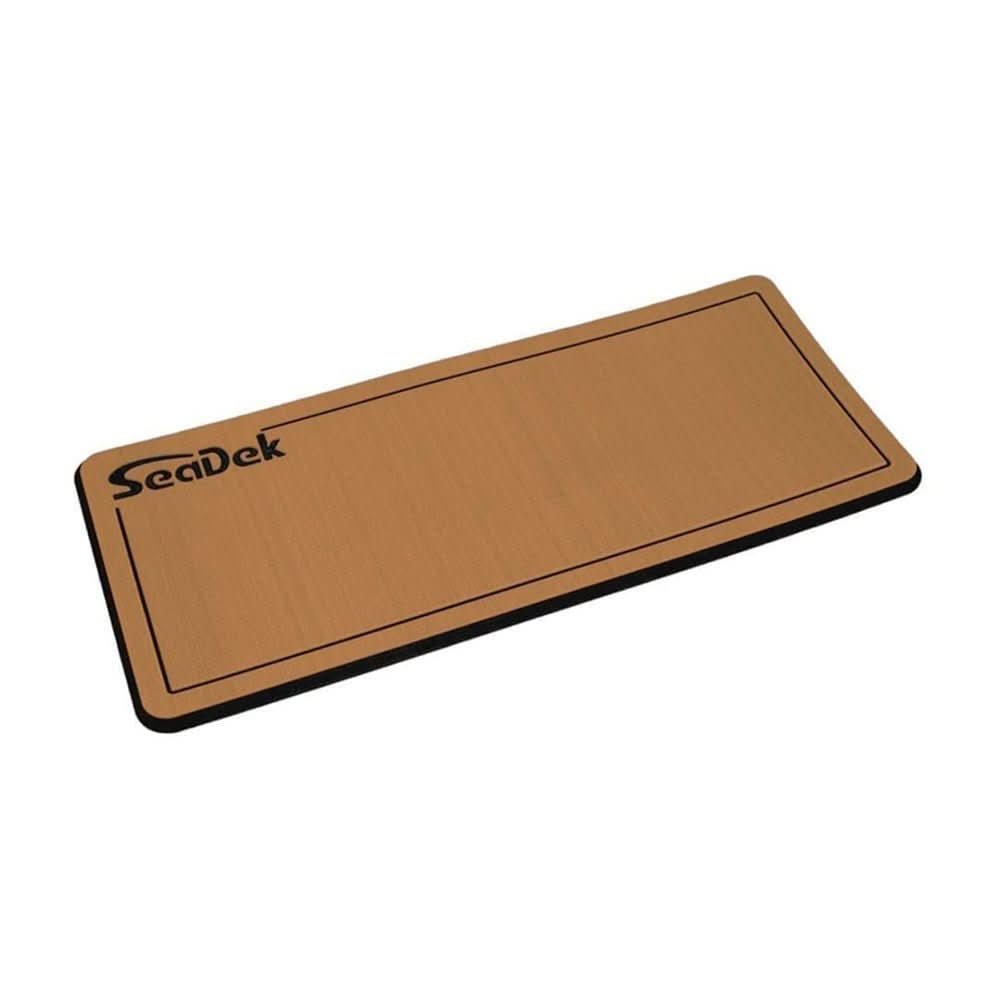 SeaDek 16” x 39" 20mm Dual Density Large Helm Pad w/SeaDek Logo - Brushed Texture - Mocha/Black (406.4mm x 990.6mm x 20mm) - Anchor Express