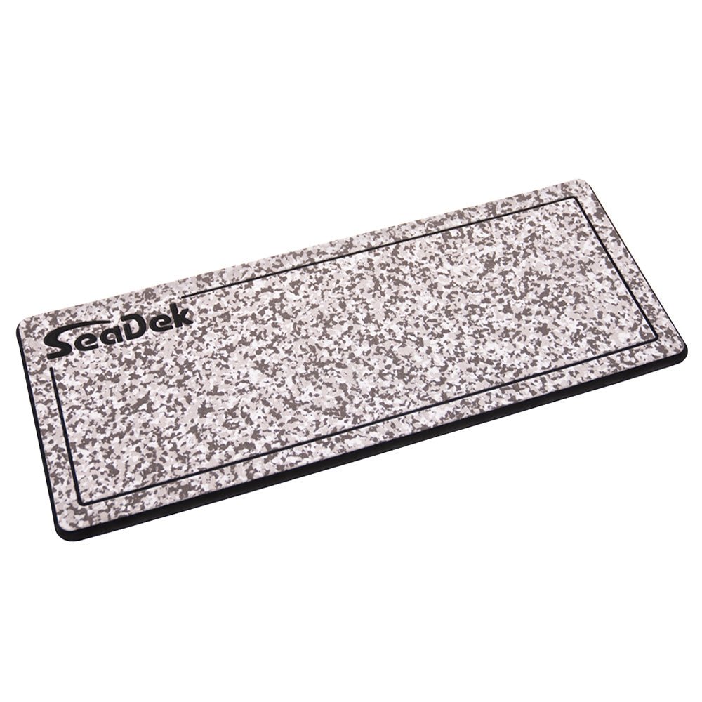 SeaDek 16” x 39" 20mm Dual Density Large Helm Pad w/SeaDek Logo - Brushed Texture - Snow Camo/Black (406.4mm x 990.6mm x 20mm) - Anchor Express