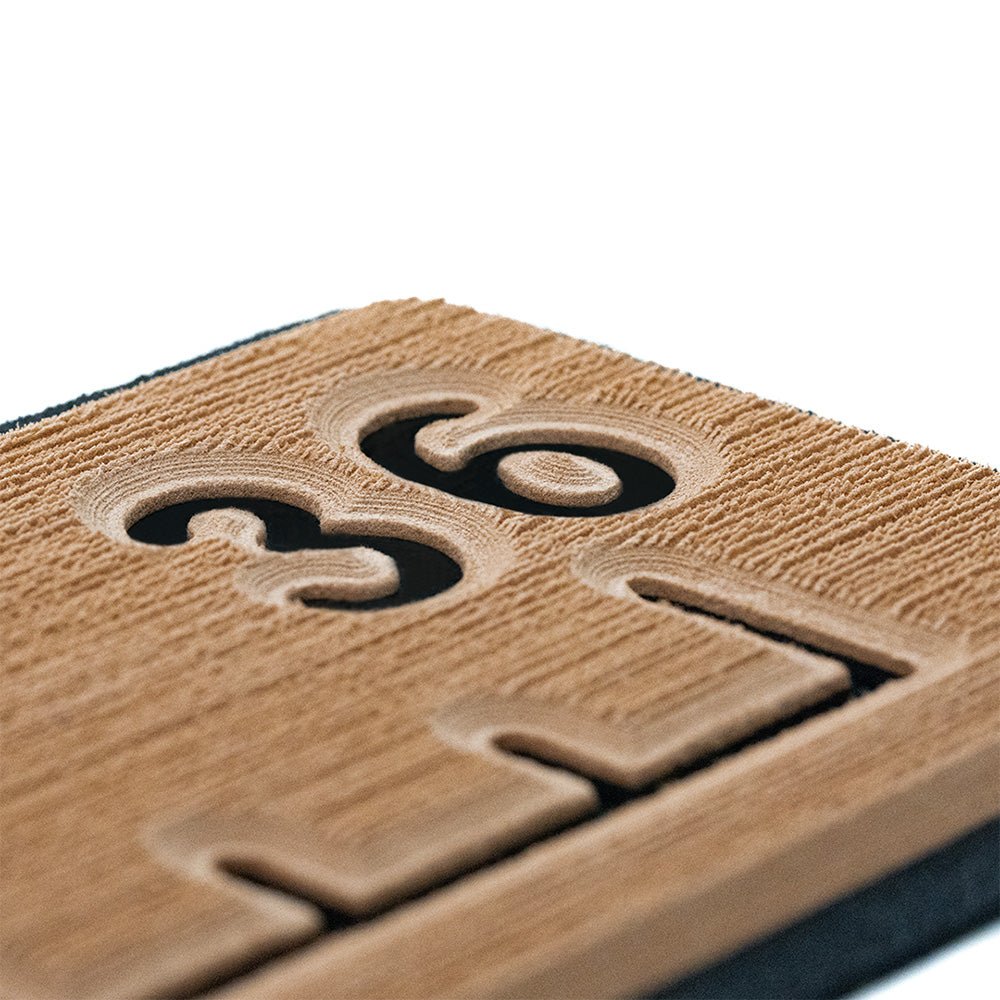 SeaDek 36” Routed Ruler - 6mm - Brushed Texture - Mocha/Black - Anchor Express