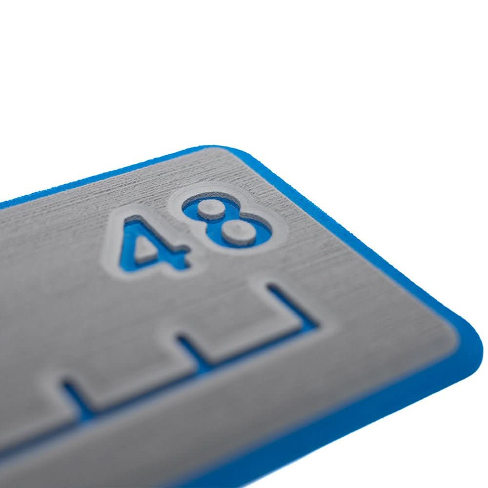SeaDek 48” Routed Ruler - 6mm - Brushed Texture - Storm Grey/Bimini Blue - Anchor Express