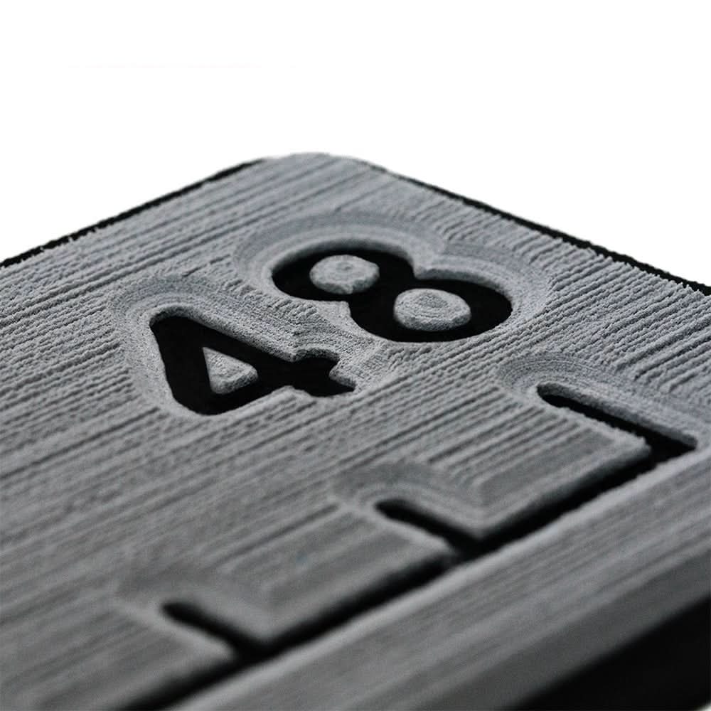 SeaDek 48” Routed Ruler - 6mm - Brushed Texture - Storm Grey/Black - Anchor Express