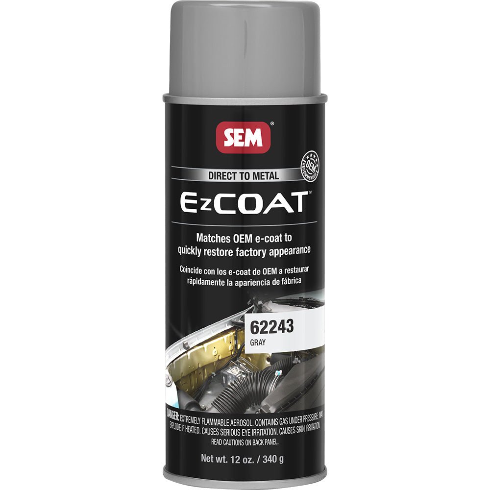 SEM Ez Coat 16oz Aerosol Can in Grey - Direct - to - Metal Automotive Coating - 62243 - Anchor Express