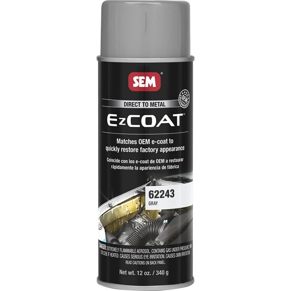 SEM Ez Coat 16oz Aerosol Can in Grey - Direct - to - Metal Automotive Coating - 62243 - Anchor Express