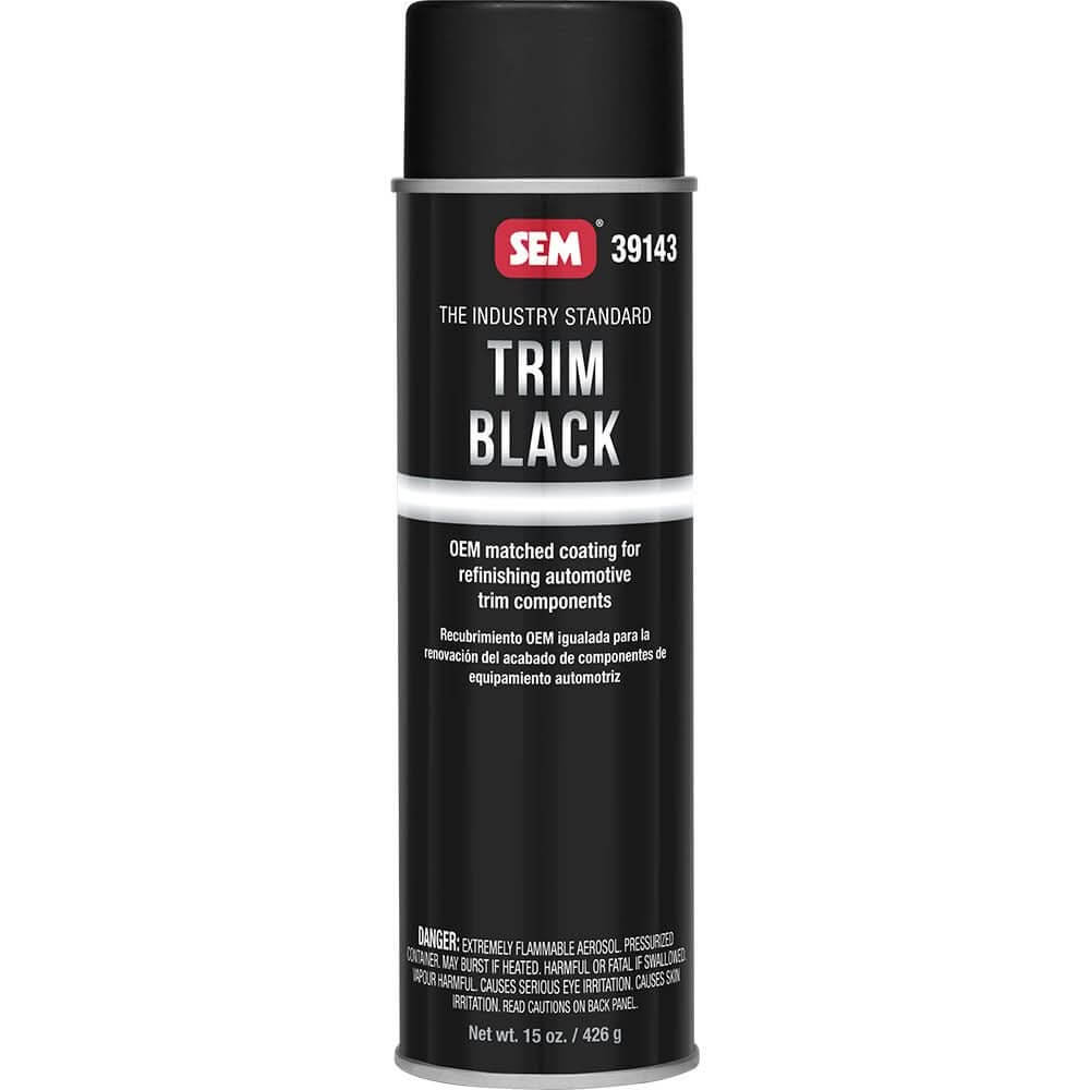 SEM Trim Black 20oz Aerosol Can * OEM Match Acrylic Coating for Automotive Trim - 39143 - Anchor Express