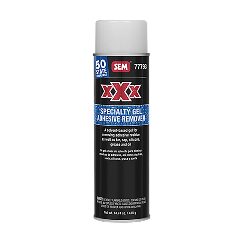 SEM XXX Specialty Gel Adhesive Remover - 20oz Aerosol Can for Automotive and Surface Cleaning - Anchor Express