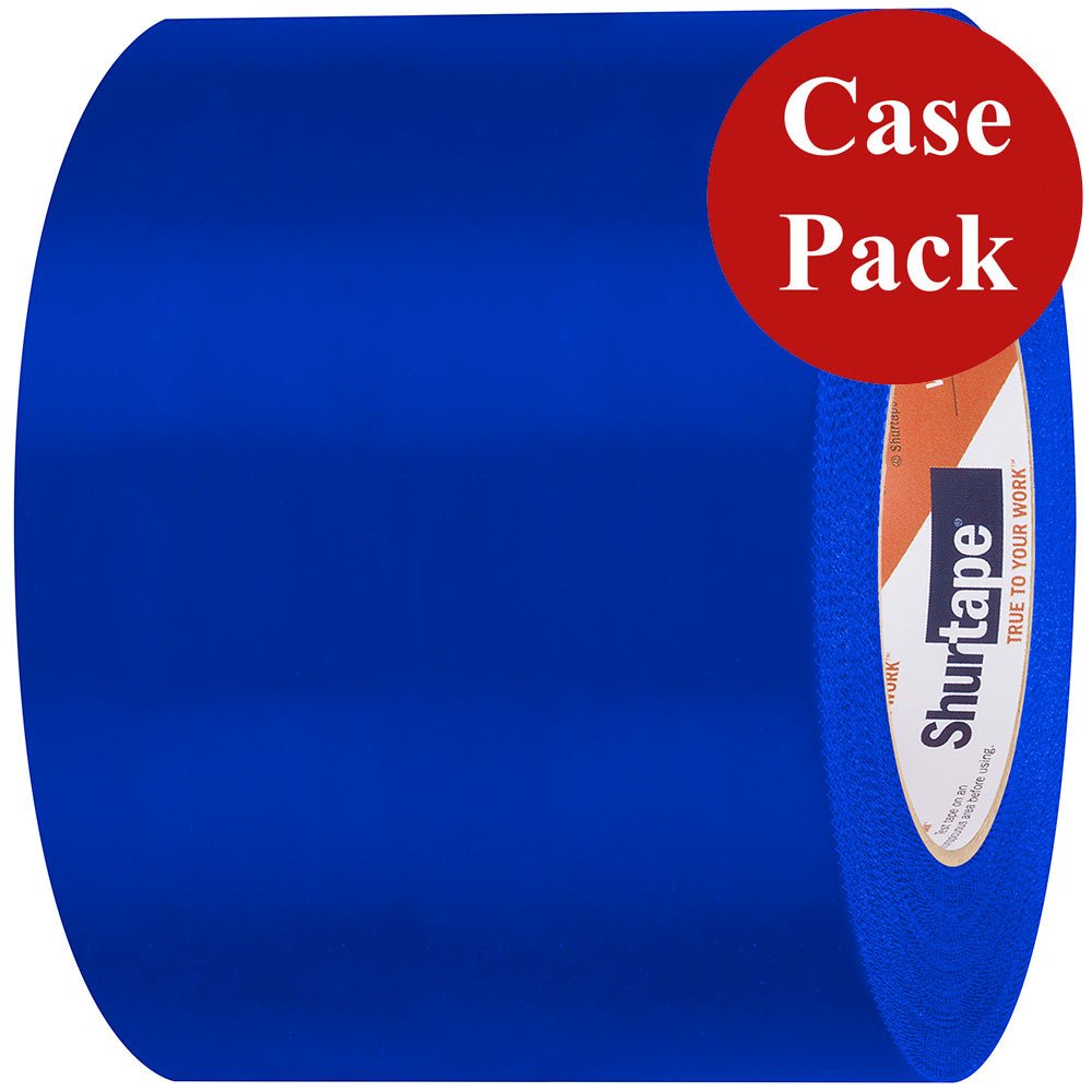 Shurtape UV - Resistant Marine Heat Shrink Tape - 96MM x 55M Roll - Serrated Edge Blue *Case of 12 Rolls* - Anchor Express