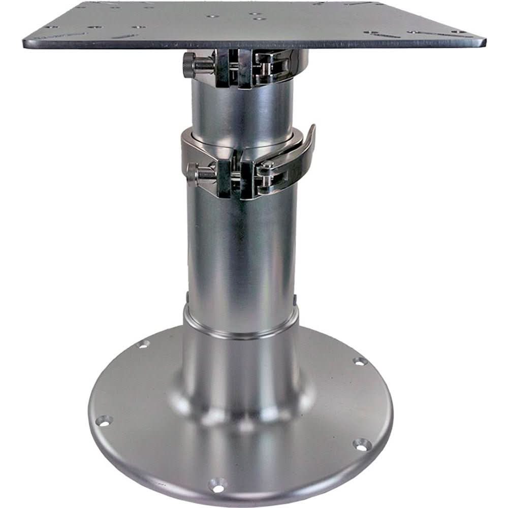 Springfield Pedestal - 3 - Stage Table - 16" - 30" - Brite Dip - 1660236 - Anchor Express