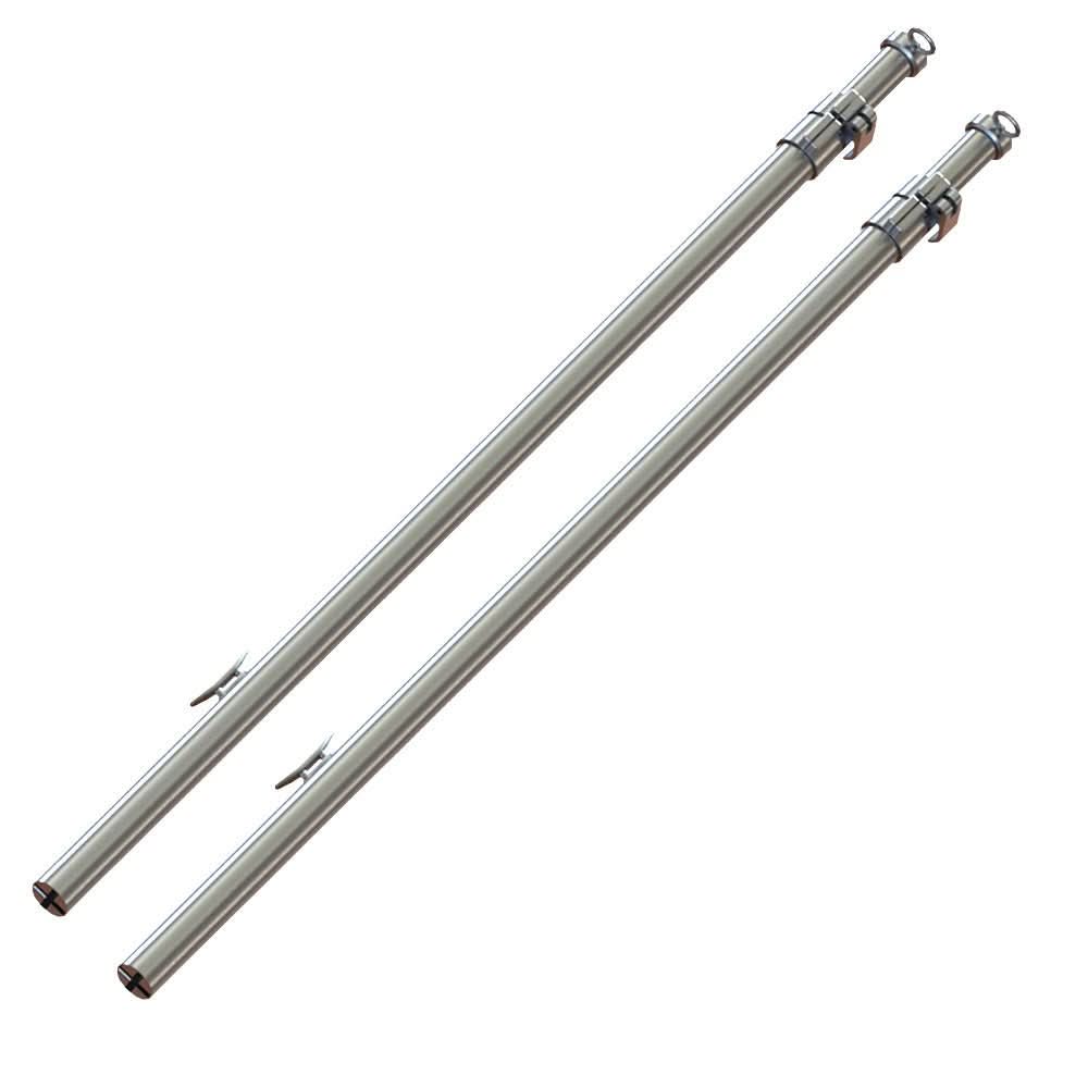 TACO Marine Tele-Sun adjustable aluminum boat shade poles with carry bag for marine use