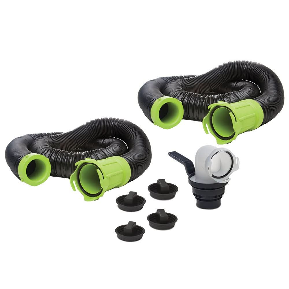 Thetford Marine Titan Premium 20' Sewer Hose Kit with Universal Bayonet Connection and 5 - in - 1 Sewer Adapter - 17902 - Anchor Express